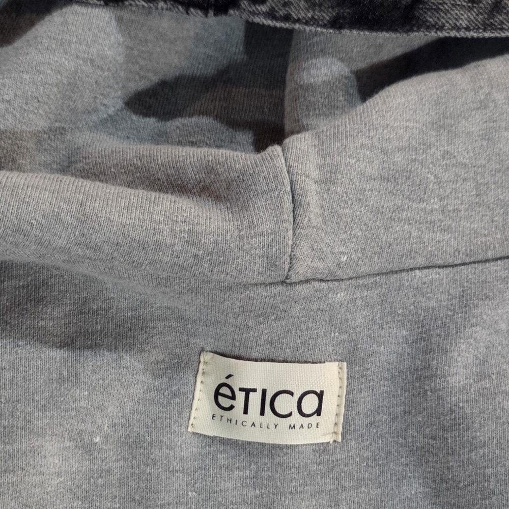 NWOT Etica Mansfield Denim Hoodie By Free People - Picture 6 of 8